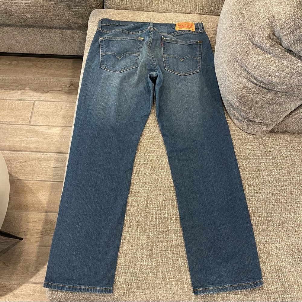 Levi's Men's Dark Blue Straight Jeans - Picture 4 of 4